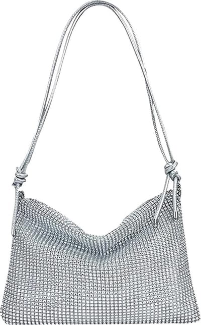Metallic Clutch / Handtas - Zilver | 29 x 20,5 cm | Polyester | Fashion Favorite