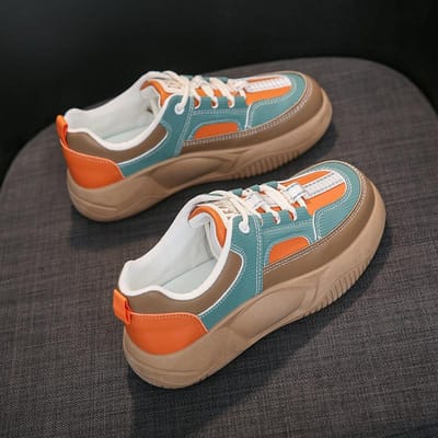 Lente Nieuwe Koreaanse Versie van De Kleine Witte Schoenen Dames Trendy Studenten Alles-match Rocking Schoenen Casual Sneakers 40 brown