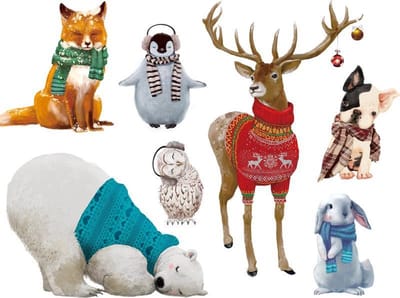 Muursticker | Verschillende dieren | Wanddecoratie | Muurdecoratie | Slaapkamer | Kinderkamer | Babykamer | Jongen | Meisje | Decoratie Sticker