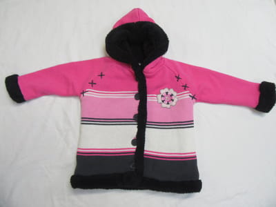 Dirkje - Meisje - Gilet vestje - Gebreid - Gevoerd - Roze - 92 -2 jaar