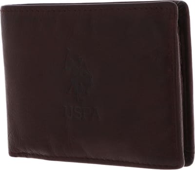 U.S. POLO ASSN. Kaarthoes Ulysses Wallet mit Flap Cognac Bruine
