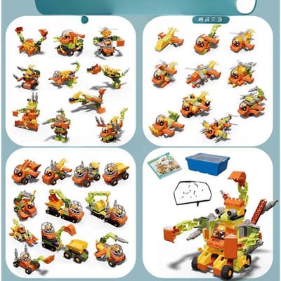 Mécanisme à engrenages pour enfants Variété Ingénierie Grandes Particules Science et Éducation Blocs de Construction Assemblage Jouet Éducatif Mecha pour Garçon