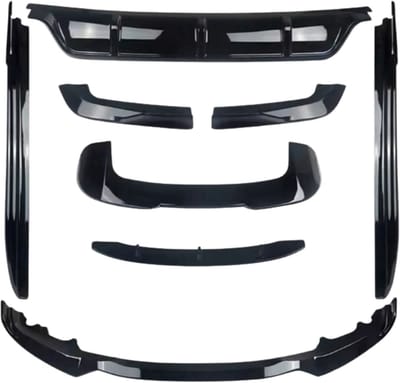 Bumper Diffuser - Passend voor BMW X5 F15 M Sport (2013, Bodykits Deluxe en Voorlip Spoiler, Achter Diffuser, Zijrok