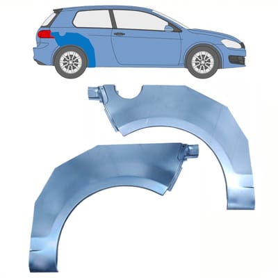 Reparatiepaneel achterspatbord voor Volkswagen Golf 6 2008-2013 / Links + Rechts
