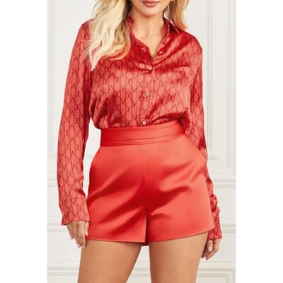 GUESS Marciano By  Melissa Printed Shirt Monogram Citrus Butt Taglia: XXS | Magliette intime Outlet | Donna