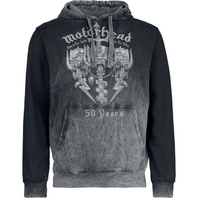 Motörhead Trui met capuchon - Core 50th - S tot M - voor Mannen - grijs
