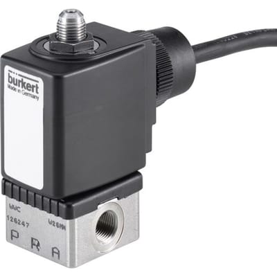 Magneetventiel 3/2-weg G1/8'' NC RVS FKM 0-10bar/145psi 24VAC/DC ATEX 6014 351988