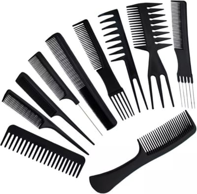 Finnacle - Kammen set - Kapperstool - Kappersset 10-delig - Haarstyling - Puntkam - Kam