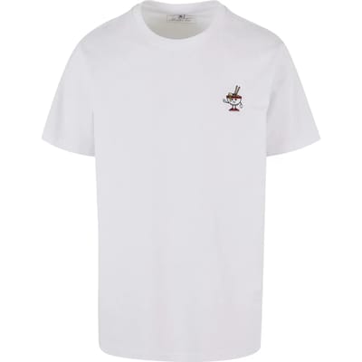Mister Tee - Peace Noodles EMB Heren Tshirt - XS - Wit