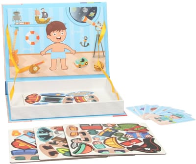 Magnetisch Boek - Outfits Jongen, 59dlg.