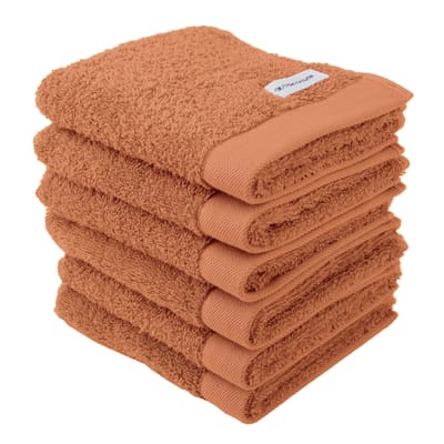 Tom Tailor Gastendoekje Color Bath Guest Towel Een maat, 30x50 Set van 6