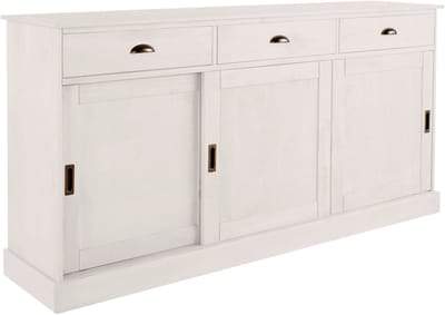 Harry-Dressoir - 3-deuren 3-laden - Wit Lak