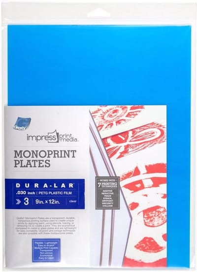 Set van 3 Professionele Monoprint Platen voor Kunst en Druktechnieken
