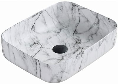 Mexen Carla opbouw wastafel 50 x 39 cm, witte steen - 21555093