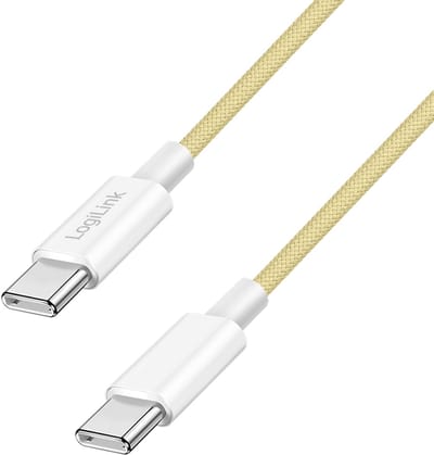 LogiLink CU0349 USB-kabel USB 2.0 1 m USB C Geel