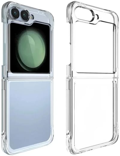 Transparant Hoesje Geschikt voor Samsung Galaxy Z Flip 7 FE / 6 | Schokbestendig TPU | Back Cover | Dun | Flexibel | Shockproof | Doorzichtig