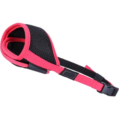 DODOPET Muselière pour chien - Muselière pour chien - Protection pour empêcher les morsures et les aboiements XS rouge