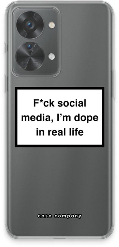 Case Company® - Hoesje geschikt voor OnePlus Nord 2T hoesje - I'm dope - Soft Cover Telefoonhoesje - Bescherming aan alle Kanten en Schermrand