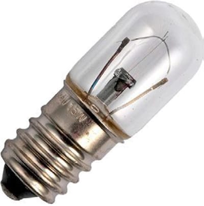 Signaallamp E14 24V 5W - 208 mAh - Per stuk - T16 Gloeilamp Ø16mm - 45mm - 2500K - Dimbaar