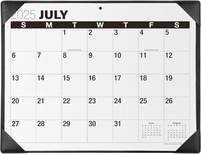 Grote Bureaukalender 2025 - Bureaublad Kalendarium, 53 x 16 1/2 inch, Voor Thuis en Kantoor