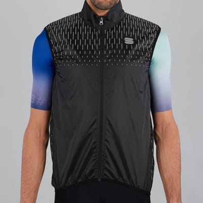 Sportful Reflex Vest Wielrenbodywarmer  Sportbodywarmer - Maat XXXL  - Mannen - zwart/grijs