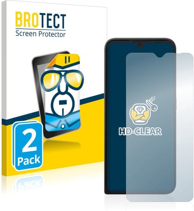 BROTECT - Screenprotector voor Motorola Defy 2021 - Folie Beschermfolie transparant 2 Stuks