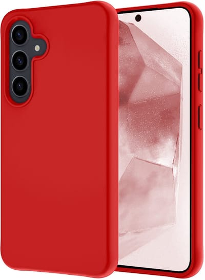 Hoesje - Geschikt voor Samsung Galaxy A56 - Sterk & Shockproof - Hoes Cover - Siliconen Case - Rood