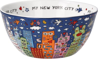 Goebel - James Rizzi | Kom My New York City Night | Schaal - 15cm - porselein