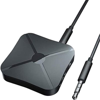 Ynkkvre -Audio Bluetooth 2w1 Zender Adapter Dongle met Aux 3.5mm en RCA Kabel, Zender Ontvanger, Draadloos Draagbaar voor Auto TV Stereo HiFi Luidsprekers Koptelefoon, Low Latency Draadloos