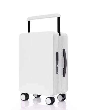 Handbagage Koffer - Reiskoffer - 20 inch - 35x55x23 cm – Lichtgewicht - TSA-slot - 360° Wielen - Inclusief Beschermhoes - Wit