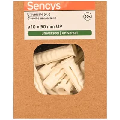 Sencys Universele Plug Nylon - Diam. 10x50mm - 30 Stuks