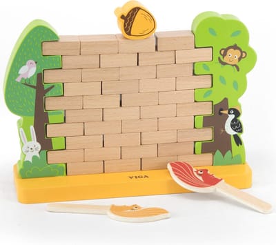 Viga Toys Behendigheidsspel Muur 22 X 16,5 Cm Hout 44-delig