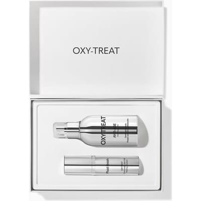 Oxy-Treat Ensemble Anti-Âge Labo Suisse: Oxy-Treat, Anti-Âge, Gel, Pour le Visage, 50 ml + Oxy-Treat, Anti-Âge, Émulsion, Pour le Visage, 15 ml