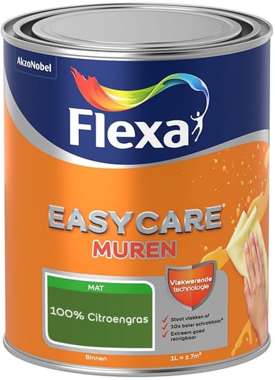 Flexa - Easycare Muren - 100% Citroengras - Mengverf - 1 L
