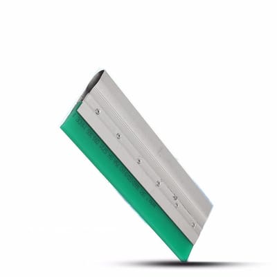 Dailygoods- Zeefdrukschraper Aluminium - Ergonomische Handgreep - Rubber Lemmet - Slijt- en Oplosmiddelbestendig - Vierkant Gesneden Mes - Duurzaam Gebruik - Rakel