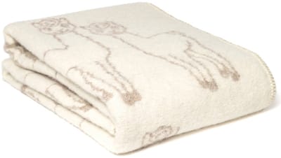WOOOL Wollen Deken - ALPACA Friends (Beige) - 130x200cm - Omkeerbaar
