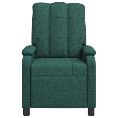 vidaXL - Recliner - Donkergroen - Stof