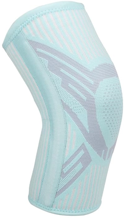 Compressie kniebrace voor mannen en vrouwen - antislip - geschikt voor sport - blauw (S)