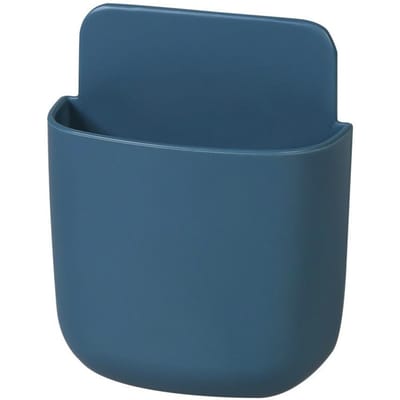Boîte de rangement murale pour maison, salon, télécommande de climatiseur, support de rangement pour téléphone de chevet, boîte organisatrice, étagère bleu