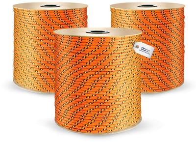 DQ-PP POLYPROPYLEEN Touw, 2 mm, 10 m, ORANJE, Draagvermogen tot 82 kg Vlechtlijn Textieltouw Lijn Koord Touw Kunststof touw gevlochten