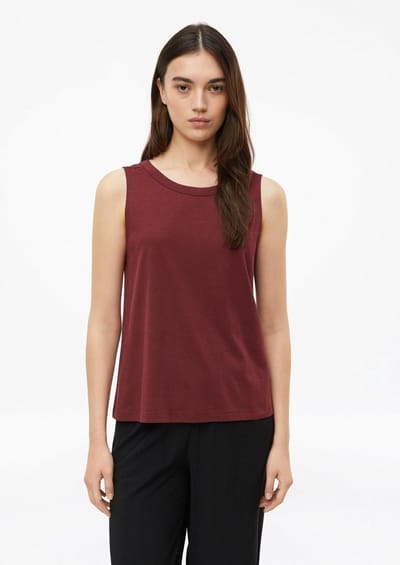 T-shirt Jersey-Top Met Ronde Hals En Ruime Pasvorm Granaat Vrouw s.Oliver