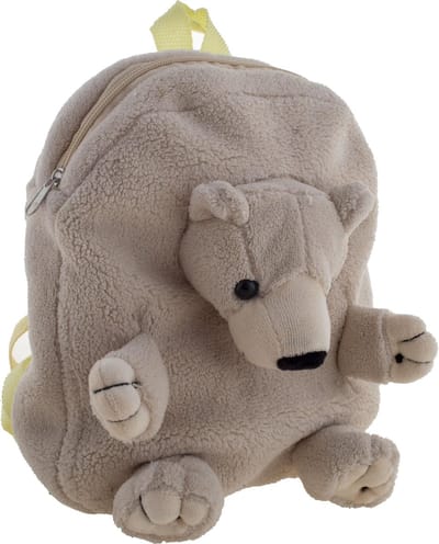 Rugzak fleece BEERTJE - 20 x 25 x 10 cm - Superzacht en super cute