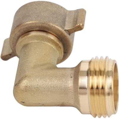 RV 90 Graden Slangbocht Koper Verbeterde Waterdoorstroming Efficiëntie RV Waterslang Connector met Wasnet Filter voor Camper