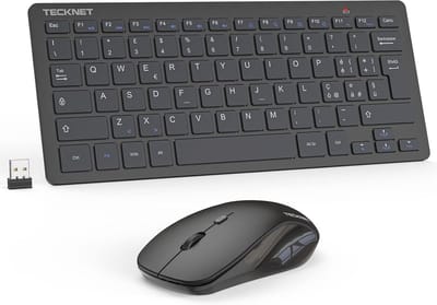 Draadloze toetsenbord- en muis set met Italiaanse QWERTY-indeling