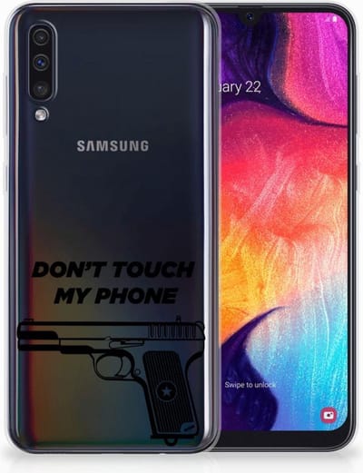 Samsung Galaxy A50 Silicone-hoesje Pistol DTMP