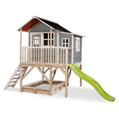 EXIT Loft 550 Houten Speelhuis - Speelhuisje voor Buiten - FSC Hout - Kinderen - Grijs