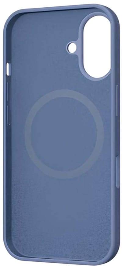 MYWAY, Hoesje geschikt voor iPhone 17 - Siliconen MagSafe Anti-Shock & Oleophobic, Blauw