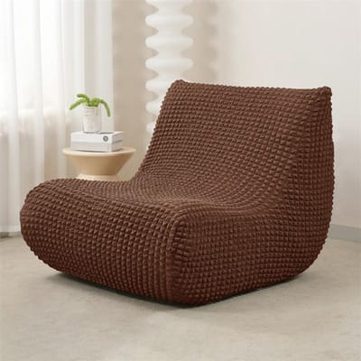 Elastische Armloze Bankhoes voor Woonkamer Polar Fleece Ontspannende Bankhoezen Allesomvattende Lounge Bank Beschermers
