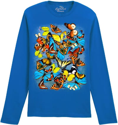 Vlinders Butterflies The Coloured House Longsleeve T-shirt XXL