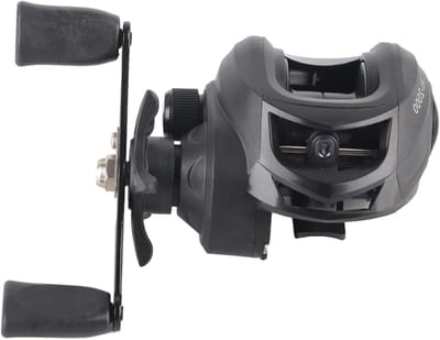 Allecto - Baitcasting-molen - Hoge Rotatiesnelheid - Anti-explosielijnremsysteem - Zwart - Stevige Metalen Behuizing - Ideaal voor Vissers - 260 g